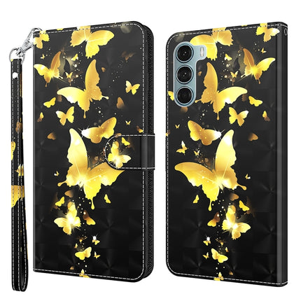 3D Painting Pattern Flip Leather Phone Case, For Motorola Moto G200 5G / Edge S30, For Nokia G50