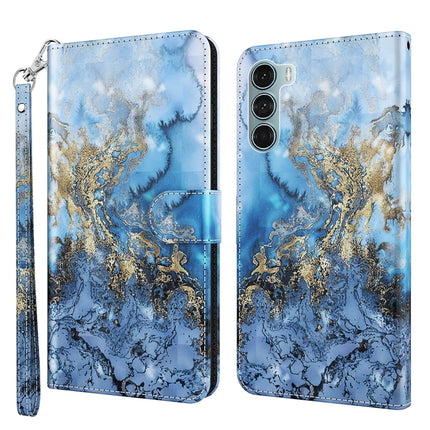 3D Painting Pattern Flip Leather Phone Case, For Motorola Moto G200 5G / Edge S30, For Nokia G50