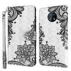 For Nokia G50 / Black Flower