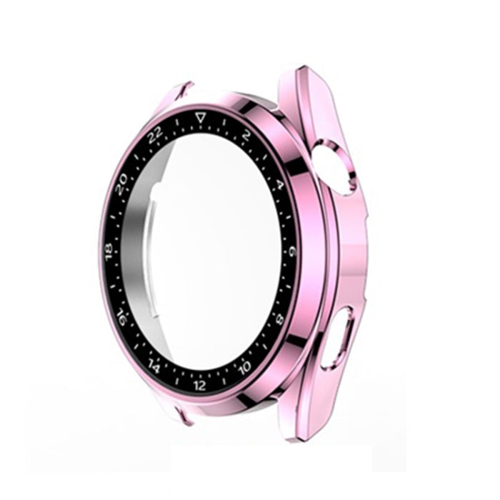 Scale Electroplated PC + Tempered Glass Watch Case, For Huawei Watch 3 Pro