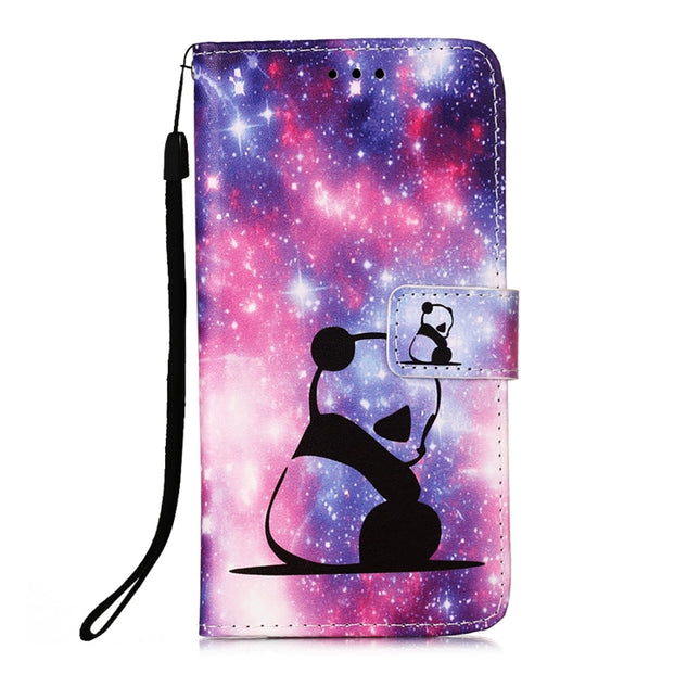 Colored Drawing Pattern Plain Weave Leather Phone Case, For Xiaomi Redmi Note 11S / Note 11 4G Foreign