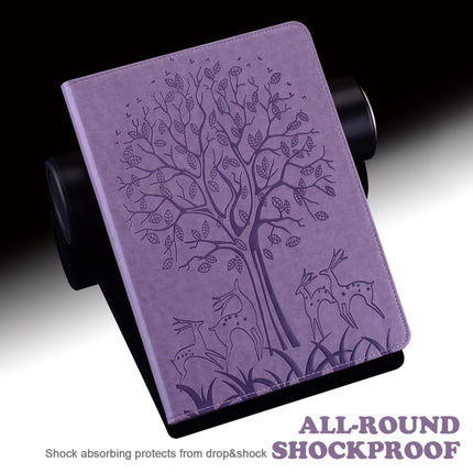 Tree & Deer Embossed Leather Tablet Case, For Lenovo M10 Plus 3rd Gen