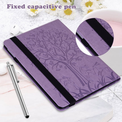 Tree & Deer Embossed Leather Tablet Case, For Lenovo M10 Plus 3rd Gen