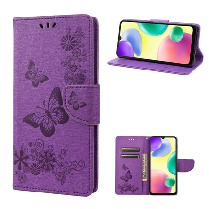 Butterfly Embossed Leather Phone Case, For Xiaomi Redmi 10A, For Xiaomi Redmi 10C, For Samsung Galaxy M23 5G