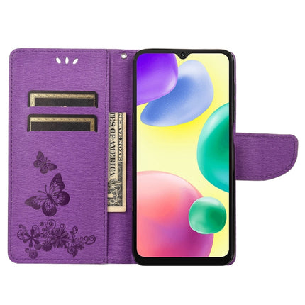 Butterfly Embossed Leather Phone Case, For Xiaomi Redmi 10A, For Xiaomi Redmi 10C, For Samsung Galaxy M23 5G