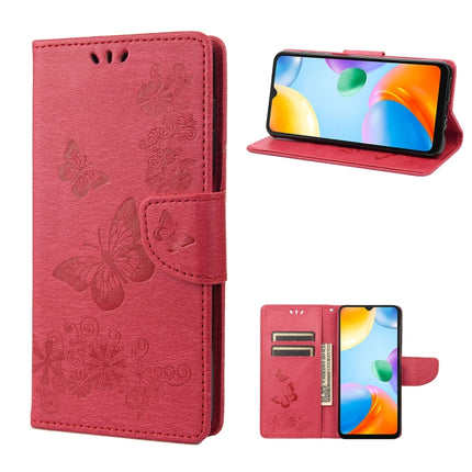 Butterfly Embossed Leather Phone Case, For Xiaomi Redmi 10A, For Xiaomi Redmi 10C, For Samsung Galaxy M23 5G
