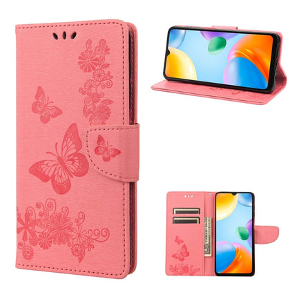Butterfly Embossed Leather Phone Case, For Xiaomi Redmi 10A, For Xiaomi Redmi 10C, For Samsung Galaxy M23 5G