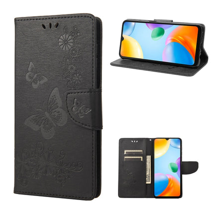 Butterfly Embossed Leather Phone Case, For Xiaomi Redmi 10A, For Xiaomi Redmi 10C, For Samsung Galaxy M23 5G