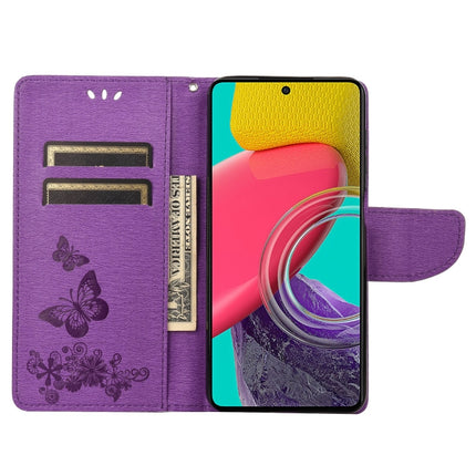 Butterfly Embossed Leather Phone Case, For Samsung Galaxy M53 5G
