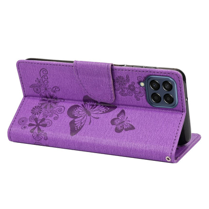 Butterfly Embossed Leather Phone Case, For Samsung Galaxy M53 5G