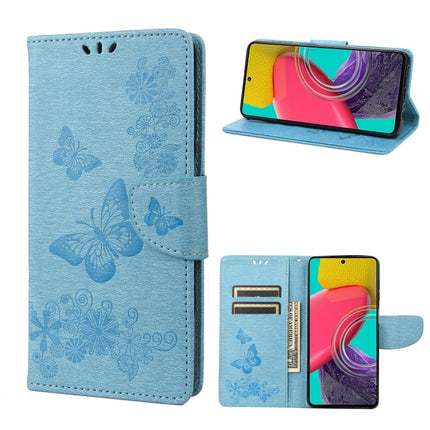 Butterfly Embossed Leather Phone Case, For Samsung Galaxy M53 5G