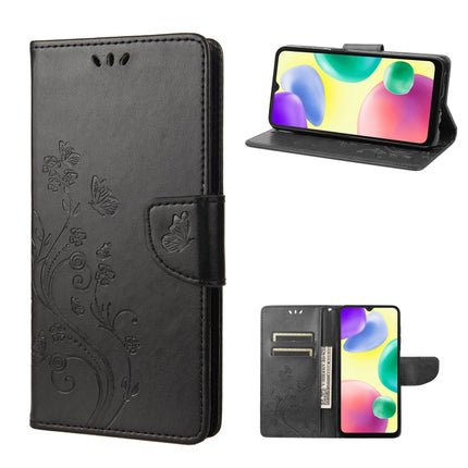 Butterfly Flower Pattern Flip Leather Phone Case, For Xiaomi Redmi 10A, For Xiaomi Redmi 10C, For Samsung Galaxy M23 5G