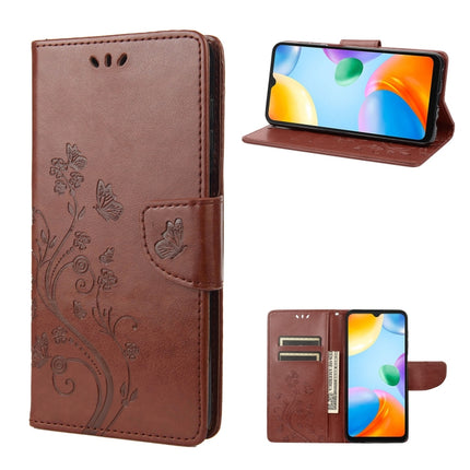 Butterfly Flower Pattern Flip Leather Phone Case, For Xiaomi Redmi 10A, For Xiaomi Redmi 10C, For Samsung Galaxy M23 5G