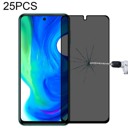 25 PCS Full Cover Anti-peeping Tempered Glass Film For Samsung Galaxy A12