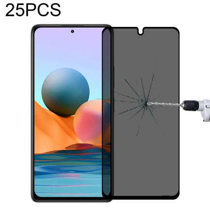 25 PCS Full Cover Anti-peeping Tempered Glass Film For Samsung Galaxy A12