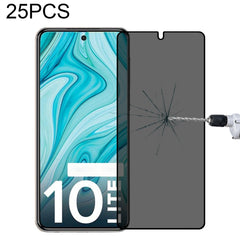 25 PCS Full Cover Anti-peeping Tempered Glass Film For Samsung Galaxy A12