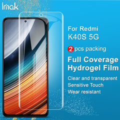 2 PCS IMAK Curved Full Screen Hydrogel Film Front Protector