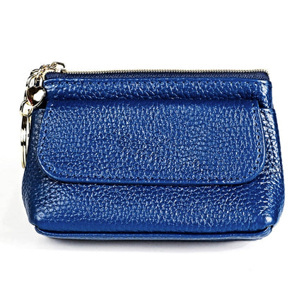 Litchi Texture Cowhide Hand Held Small Wallet for Ladies