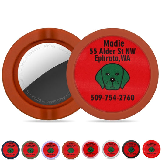 Estuche protector a prueba de golpes para collar de perro AirTag