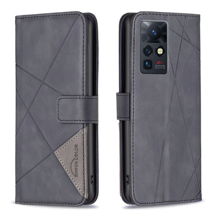 BF05 Magnetic Buckle Rhombus Texture Leather Phone Case, For Infinix Zero X / X Pro