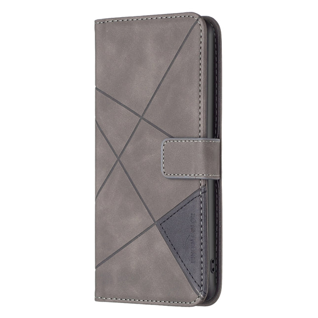 BF05 Magnetic Buckle Rhombus Texture Leather Phone Case, For Infinix Zero X / X Pro