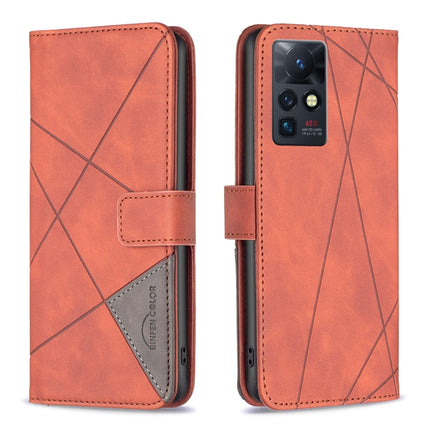 BF05 Magnetic Buckle Rhombus Texture Leather Phone Case, For Infinix Zero X / X Pro