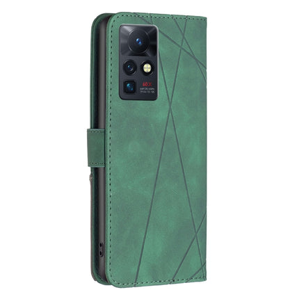 BF05 Magnetic Buckle Rhombus Texture Leather Phone Case, For Infinix Zero X / X Pro