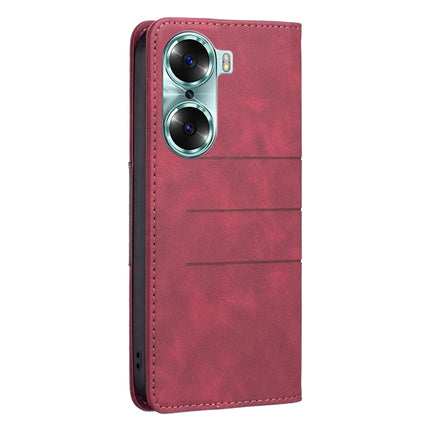 Magnetic Splicing Leather Phone Case, For Honor 60, For Honor 60 Pro