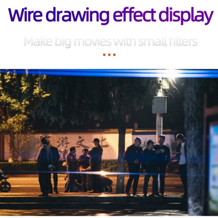 JSR Starlight Drawing Camera Lens Filter, 37mm, 43mm, 46mm, 49mm, 52mm, 55mm, 58mm, 62mm, 67mm, 72mm, 77mm, 82mm