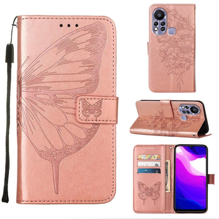 Embossed Butterfly Leather Phone Case, For Infinix Hot 10i / Smart 5 Pro, For Infinix Hot 11s, For Infinix Hot 11s NFC