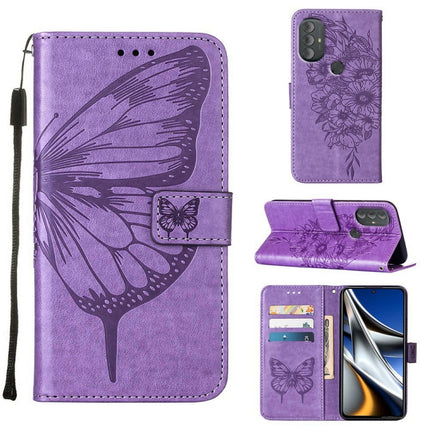 Embossed Butterfly Leather Phone Case, For Motorola Edge X30, For Motorola Moto G Power 2022, For Motorola Moto G Stylus 5G 2022