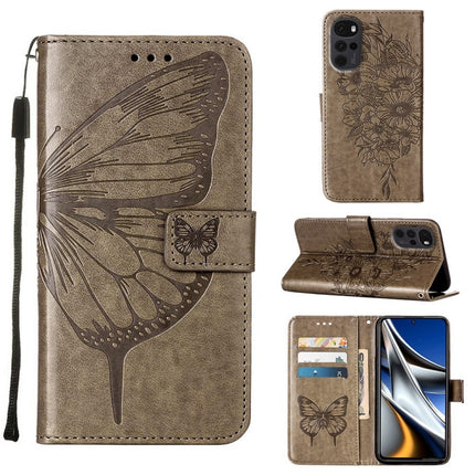 Embossed Butterfly Leather Phone Case, For Motorola Edge X30, For Motorola Moto G Power 2022, For Motorola Moto G Stylus 5G 2022