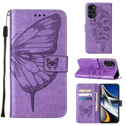 Embossed Butterfly Leather Phone Case, For Motorola Edge X30, For Motorola Moto G Power 2022, For Motorola Moto G Stylus 5G 2022