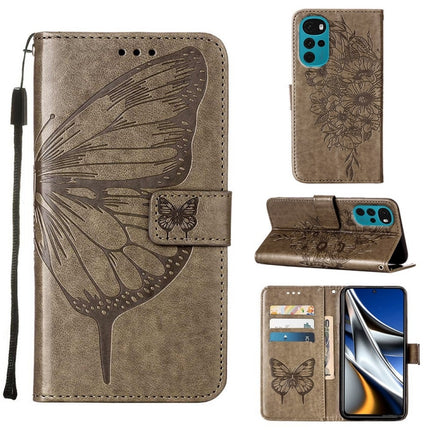 Embossed Butterfly Leather Phone Case, For Motorola Moto G Stylus 4G 2022, For Motorola Moto G22