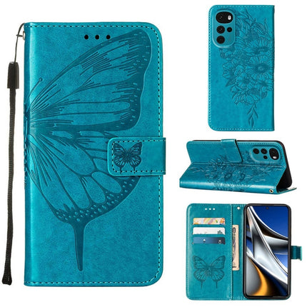 Embossed Butterfly Leather Phone Case, For Motorola Moto G Stylus 4G 2022, For Motorola Moto G22
