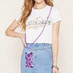 Electroplating Splicing Marble TPU Phone Case with Lanyard, For iPhone SE 2022 / SE 2020 / 8 / 7