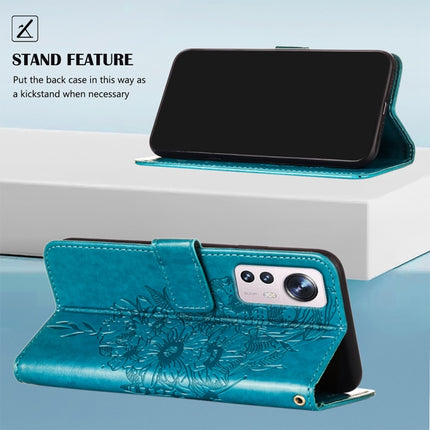Embossed Butterfly Leather Phone Case, For Xiaomi 12 Pro, For Xiaomi Poco M4 Pro 4G, For Xiaomi Poco X4 Pro 5G