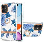 For iPhone 11 / Blue Peony