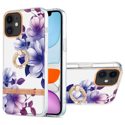 Ring IMD Flowers TPU Phone Case, For iPhone 12 / 12 Pro, For iPhone 12 Pro Max, For iPhone 11, For iPhone 11 Pro Max