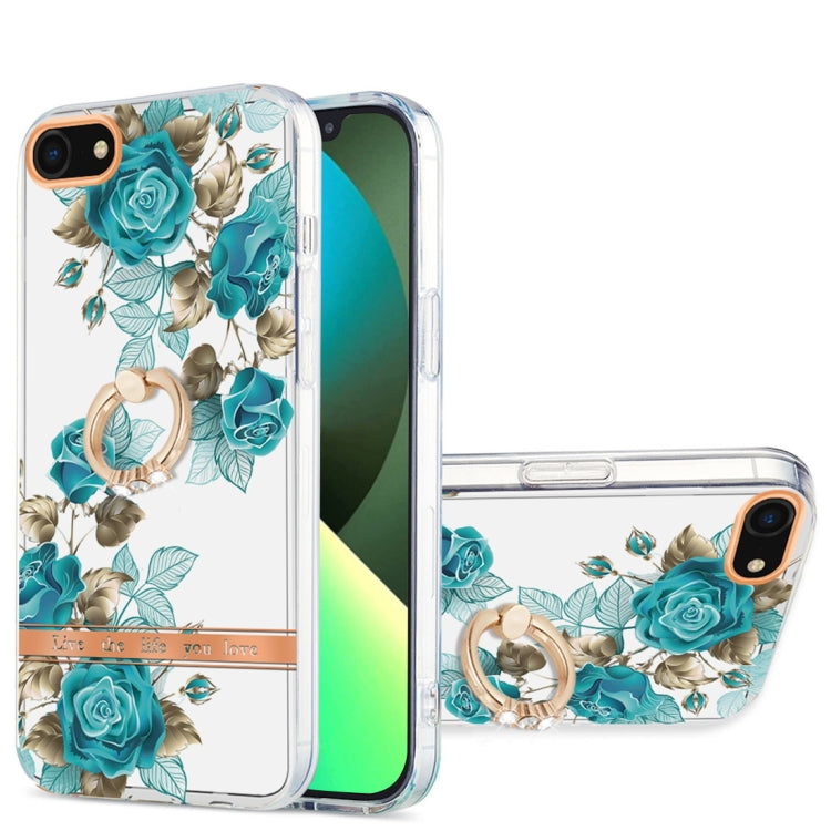 Ring IMD Flowers TPU Phone Case, For iPhone SE 2022 / SE 2020 / 8 / 7