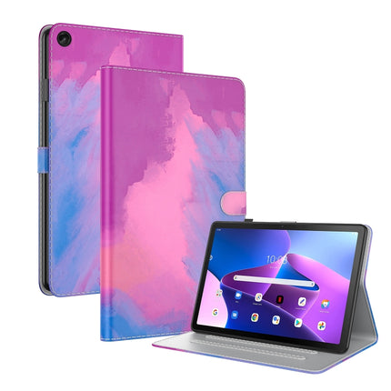 Watercolor Pattern Skin Feel Magnetic Leather Tablet Case, For Lenovo Tab M10 Plus 10.6 3rd Gen.
