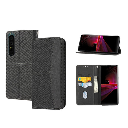 Woven Texture Stitching Magnetic PU Leather Phone Case, For Samsung Galaxy M23 / F23 5G Japanese Version, For OPPO Realme C31 4G Global, For Sony Xperia 10 IV, For Sony Xperia 1 IV