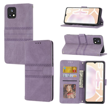 Embossed Striped Magnetic Buckle Horizontal Flip Phone Leather Case, For vivo Y52s, For Motorola Moto G22, For Google Pixel 7, For Xiaomi Poco M4 Pro