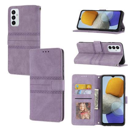 Embossed Striped Magnetic Buckle Horizontal Flip Phone Leather Case, For Samsung Galaxy M23 / F23 5G Japanese Version, For Sony Xperia 10 IV, For Sony Xperia 1 IV, For Xiaomi Redmi 10A