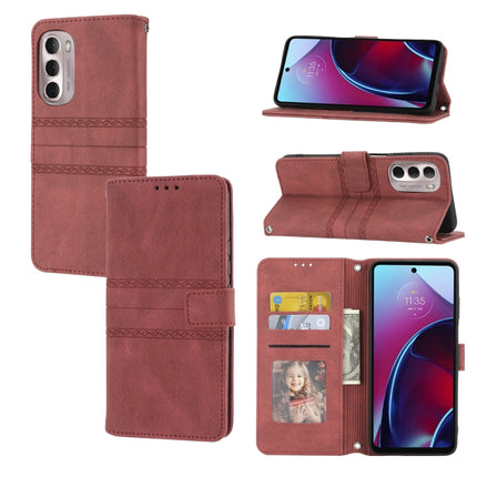 Embossed Striped Magnetic Buckle Horizontal Flip Phone Leather Case, For Xiaomi Redmi 10C 4G Global, For Motorola Moto G Stylus 5G 2022, For Xiaomi Redmi Note 11E, For Xiaomi Redmi 10 5G