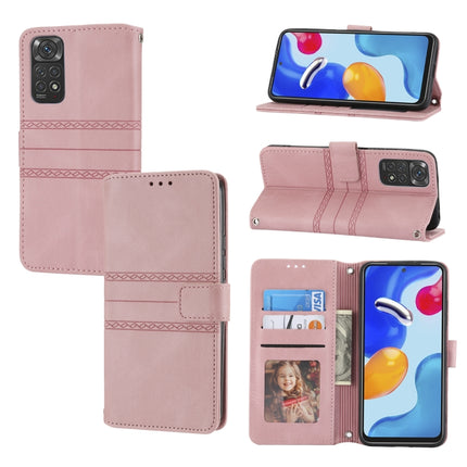 Embossed Striped Magnetic Buckle Horizontal Flip Phone Leather Case, For Xiaomi Redmi 10C 4G Global, For Motorola Moto G Stylus 5G 2022, For Xiaomi Redmi Note 11E, For Xiaomi Redmi 10 5G