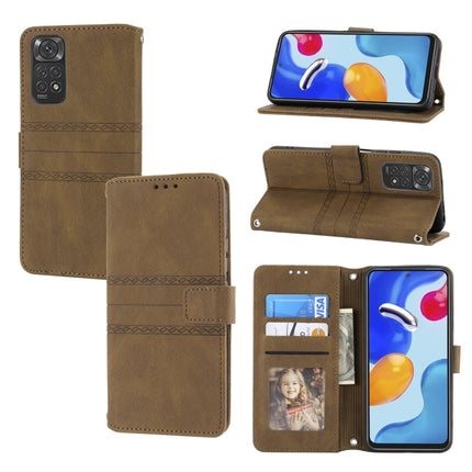 Embossed Striped Magnetic Buckle Horizontal Flip Phone Leather Case, For Xiaomi Redmi 10C 4G Global, For Motorola Moto G Stylus 5G 2022, For Xiaomi Redmi Note 11E, For Xiaomi Redmi 10 5G