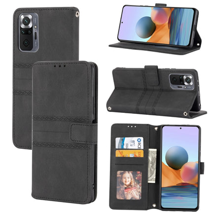 Embossed Striped Magnetic Buckle Horizontal Flip Phone Leather Case, For Xiaomi Redmi 10C 4G Global, For Motorola Moto G Stylus 5G 2022, For Xiaomi Redmi Note 11E, For Xiaomi Redmi 10 5G