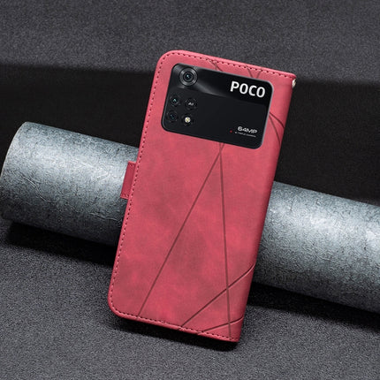 Magnetic Buckle Rhombus Texture Leather Phone Case, For Xiaomi Poco M4 Pro, For Xiaomi Poco M4 Pro 5G