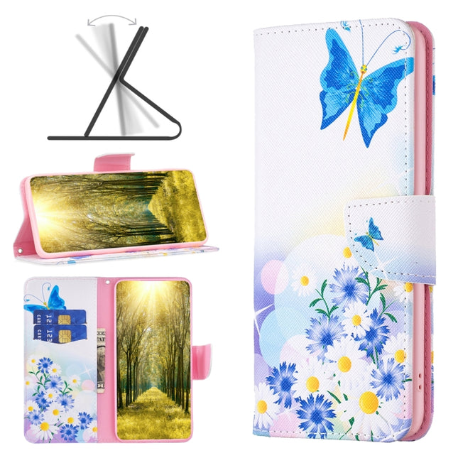 Colored Drawing Pattern Leather Phone Case, For Infinix Smart 6, For Xiaomi Poco M4 Pro, For Xiaomi Poco M4 Pro 5G